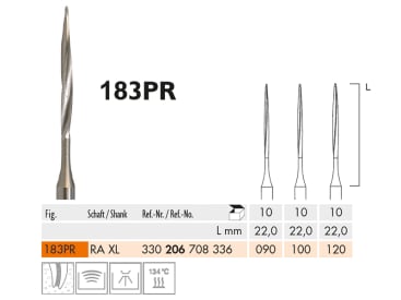 Fraises endodontiques 183 PR fraise endo "Peeso" img