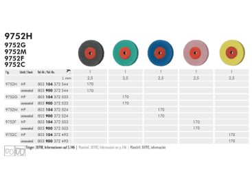 Disques de polissage dentaire 9752 disc à polir (diamond impregnated) img