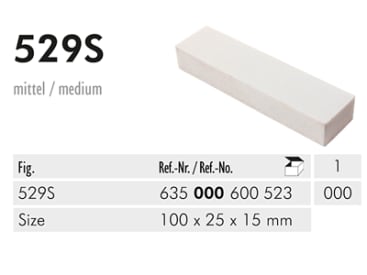 Accessoires 529 S pierre à aiguiser sintered 100 x 25 x 15 mm img