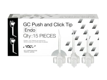 Naalden voor tandheelkundige procedures FujiCEM Evolve push & click tip endo img