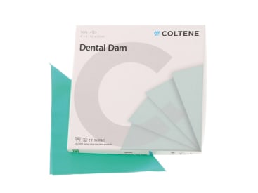 Cofferdam / rubberdam Dental Dam Non-Latex green 127 x 127 mm medium img