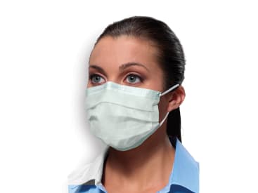 Masques chirurgicaux dentaires  Procedural earloop mask light blue img