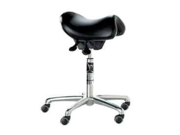 Siège de travail pour dentiste Bambach saddle seat noir cuir img