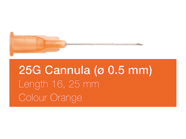 Aiguilles d'injection Agani aiguilles 25G 5/8 16 mm orange ø 0.5 mm img