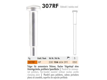 Mandrellen 307 RF HP 050 Mandrel for unmounted polishers img