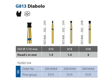 Fraises Diatech G813 Instrument diamanté img