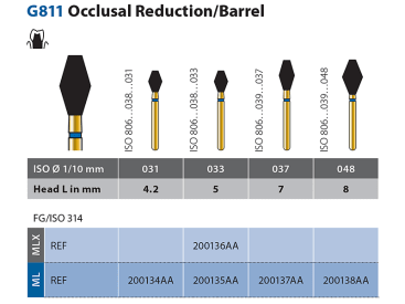 Fraises Diatech G811 Instrument diamanté img