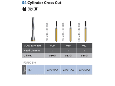 Klinische Dentale Hardmetaalboren Diatech Speedster S4 img