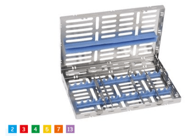 Cassettes pour le stockage des instruments Cassette inox 28x18 img