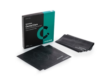Cofferdam / rubberdam HySolate dental dam latex Black print 152 x 152 mm img