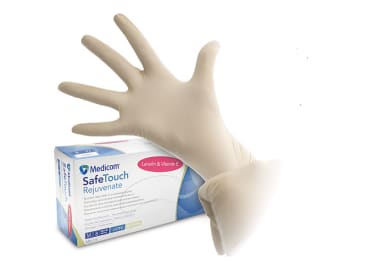 SafeTouch Connect Rejuvenate gants latex non poudrés M img