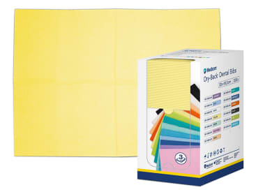 Dry-Back Bavoirs Dentaires 100 pièces Jaune (33 X 45,5 cm) img