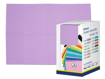 Dry-Back Bavoirs Dentaires 100 pièces Lavande (33 X 45,5 cm) img
