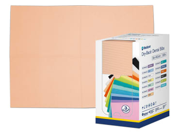Dry-Back Bavoirs Dentaires 100 pièces Pêche (33 X 45,5 cm) img