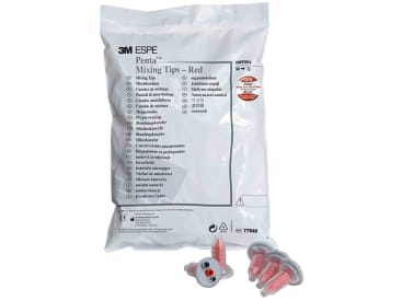 Naalden voor tandheelkundige procedures Penta mengtips rood  img