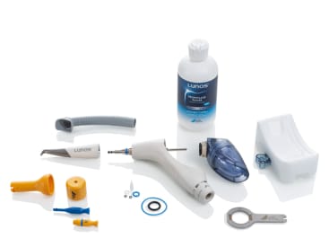 Ultrasone scaler toestellen Lunos Powder Jet handstuk img