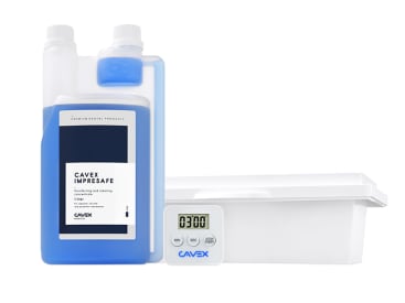 Stérilisation instruments dentaires Cavex ImpreSafe Kit de démarrage img