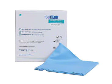 Isodam medium bleu 152 x 152 mm (sans-latex)  img