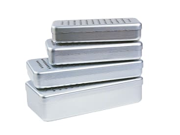 Tubs en dozen Perforated Aluminium Boxes img