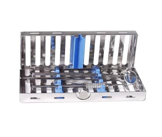 Tandheelkundige trays en cassettes Cassette inox 18x7 img