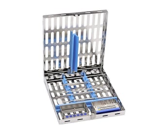 Tandheelkundige trays en cassettes Cassette inox 28x18 img