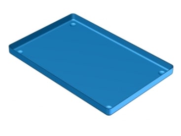 Tandheelkundige opbergtrays ALUMINIUM TRAY 28X18 img
