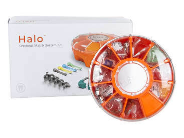 Tandheelkundige sectionale matrijzen Halo sectioneel matrixsysteem 
Set matrixbanden ‘Original’ met instrumenten img