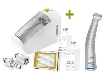 Smeer- en reinigingssystemen voor hoekstukken Assistina ONE + WG-56 LT Synea Fusion contra-angle img