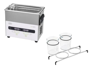 Ultrasone reiniger tandheelkunde U-Son Ultrasonic cleaner 3 l + 2 glazen maatbekers +bekerhouder img