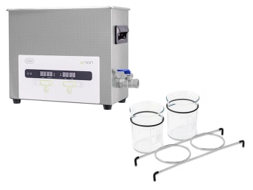 Ultrasone reiniger tandheelkunde U-Son Ultrasonic cleaner 6 l + 2 bocal (400 ml) + support img