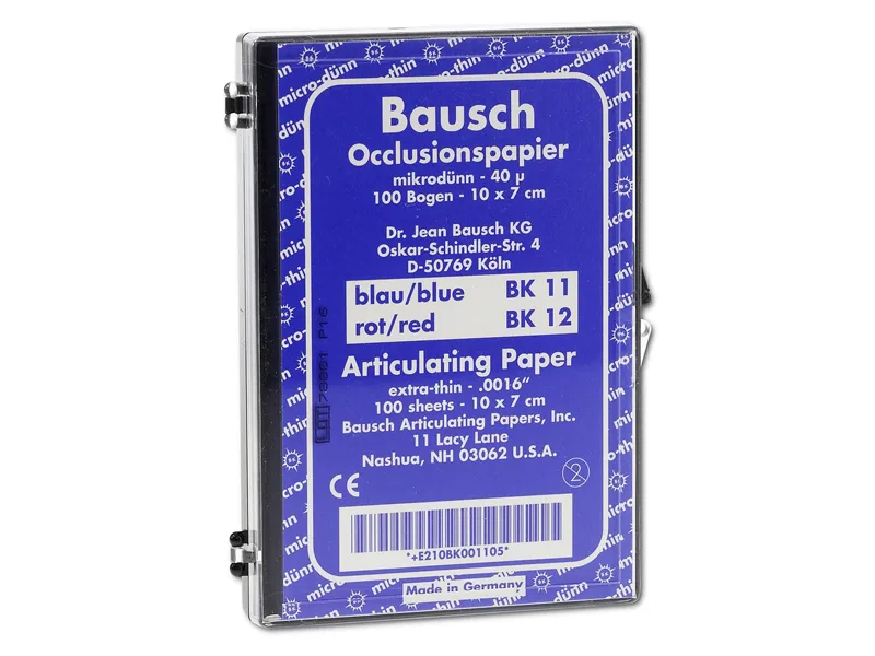 Bausch articulatiepapier blauw 7x10cm BK11 A02451 img
