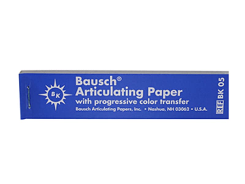 Bausch articulatiepapier blauw 200mu 1x300 BK05 A02478 img