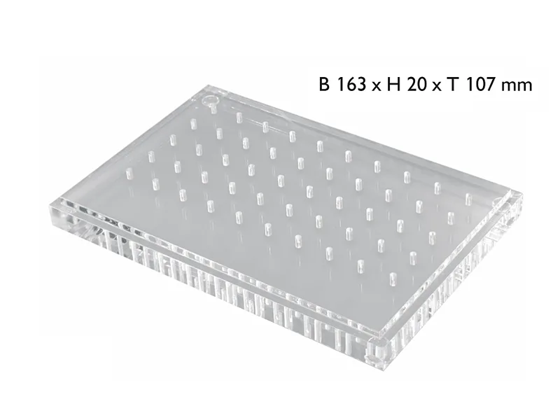 ME Sokkel borenh.plexi Hand/Hoekst. 1x50 2807 A33555 img