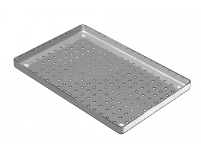 Nichrominox inox schaal geperforeerd 28x18cm 185450 A36764 img