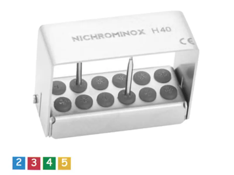 Nichrominox Plug'In 12 perfo H. 4cm blauw 206012-2 742 img
