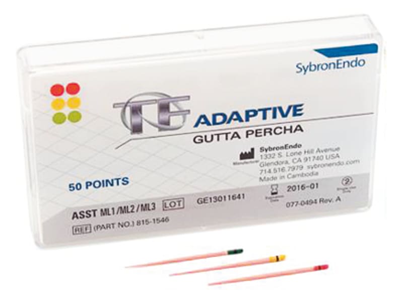 Sybron TF Adaptive gutta percha M/L green ML1 815-1543 583 img