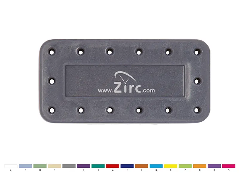 ZIRC 14-Hole bur block white 50Z403A 836 img