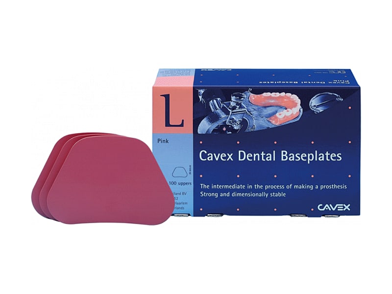 Cavex basisplaten boven dubbeldik roze 1x50 A23848 img