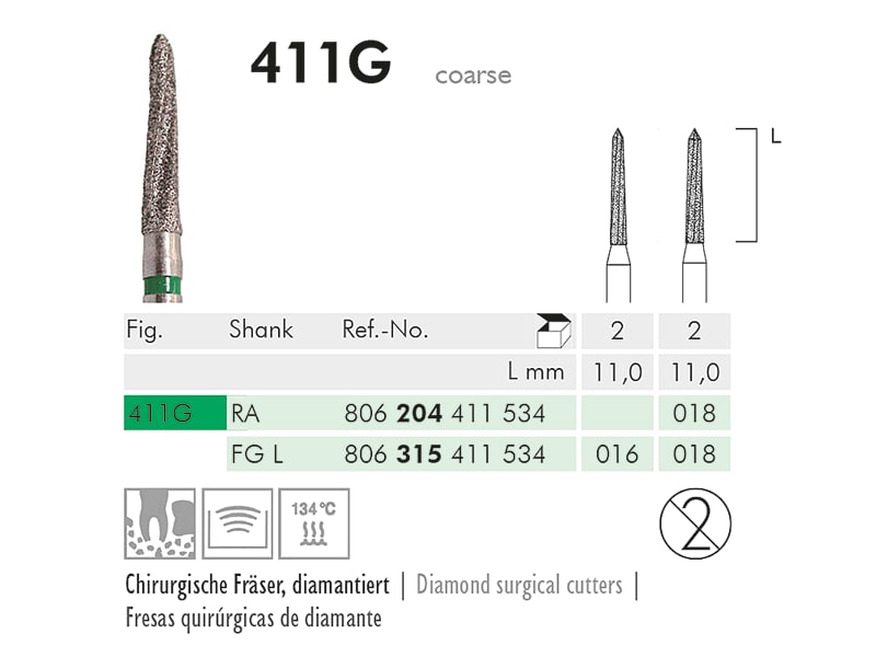 ME FGL 411G-016 chirurgische frees 1x2 1521 img