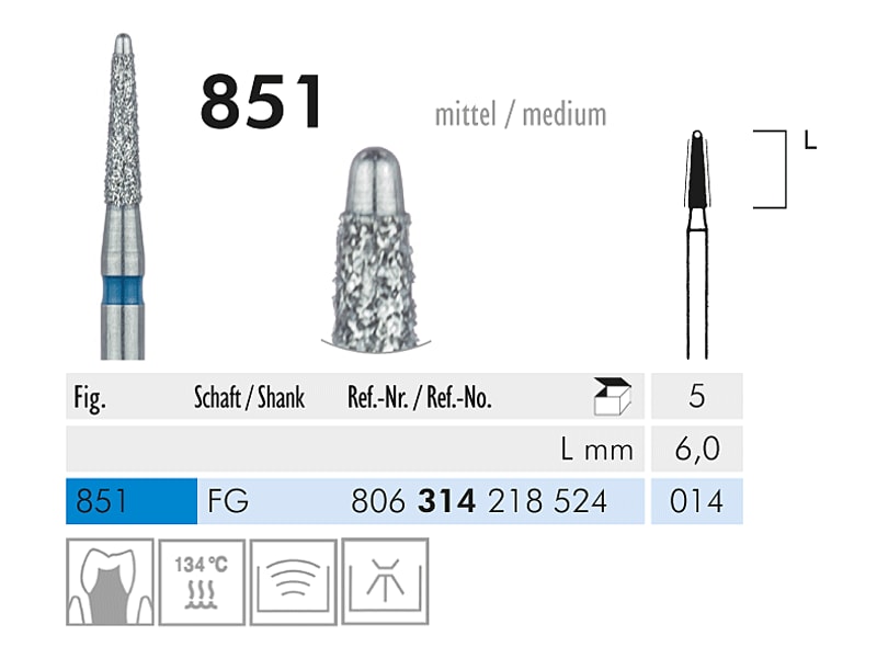 ME FG 851-014 diamantinstrument 1x5 A03738 img