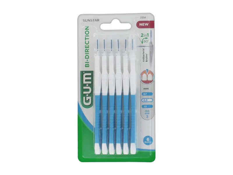 GUM Bi-direction Micro fine refill 0,9mm blauw 1x6 A43946 img