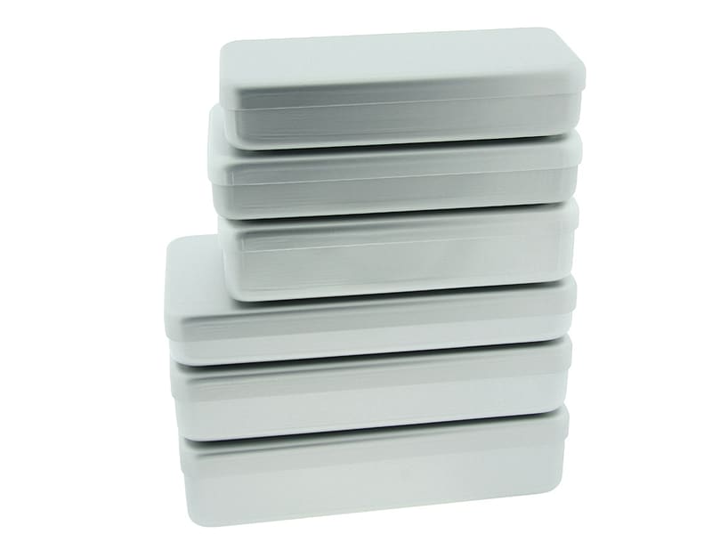 Nichrominox doos aluminium 18x9x4cm grijs 1871 img