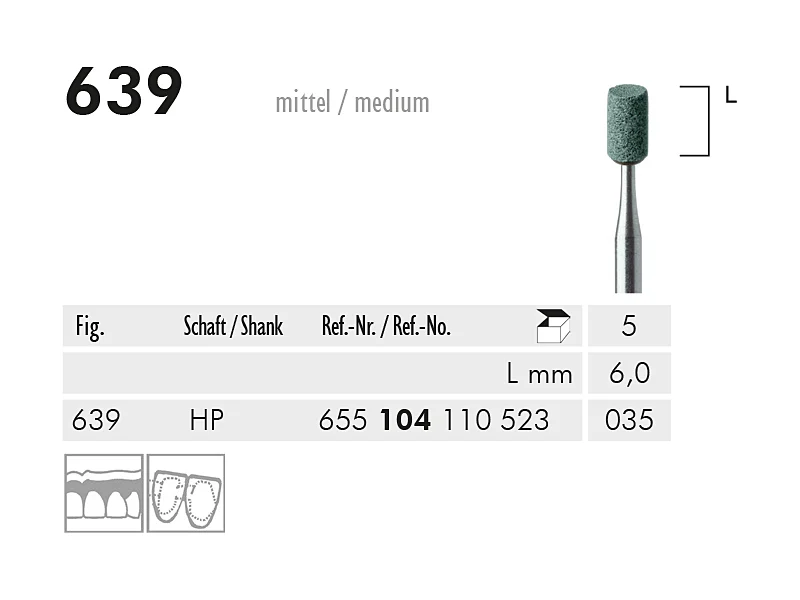 ME HP 639 slijppunt gemont.groen 1x5 A27960 img