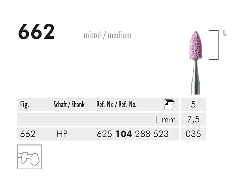 ME HP 662 slijppunt gemont.roos 1x5 A37376 img