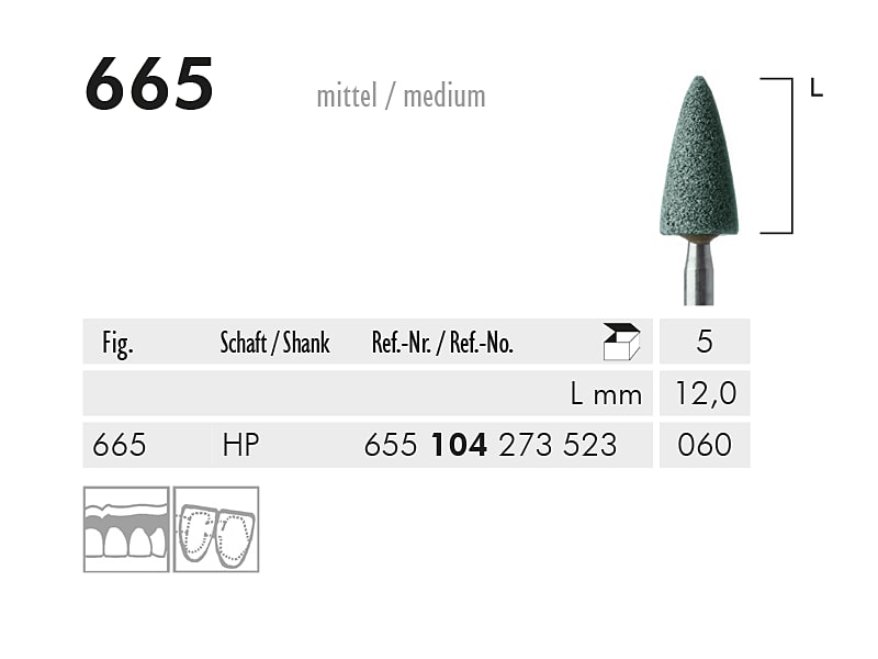 ME HP 665 slijppunt gemont.groen 1x5 A39976 img