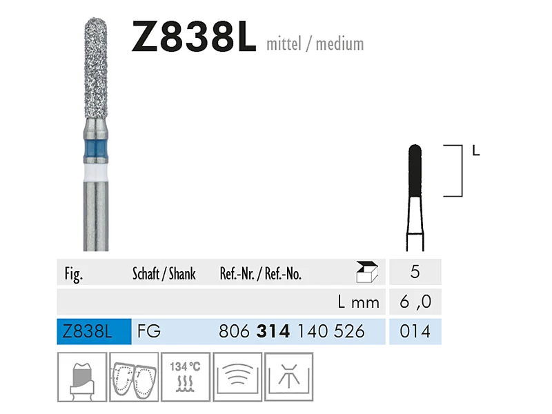 ME FG Z838L Diamonds f.zirconium Ox. 1x5 A37992 img