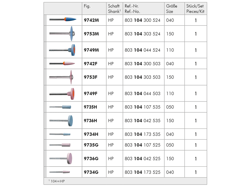 ME cad/cam polishing kit A39898 img