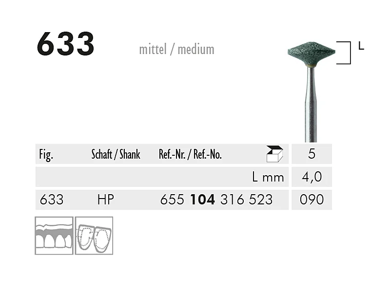 ME HP 633 slijppunt gemont.groen 1x5 A20364 img