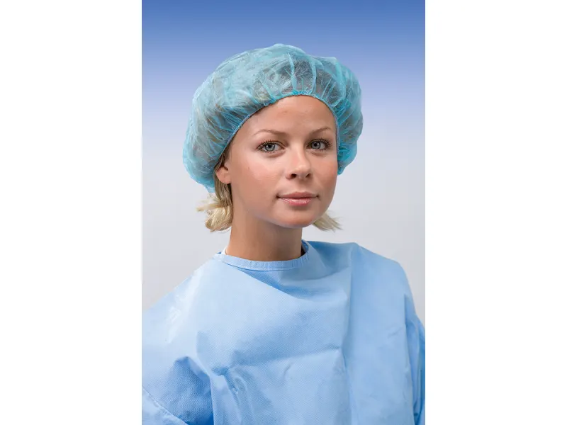 Omnia Chirurgische muts rond elastiek blauw 1x500 A43707 img