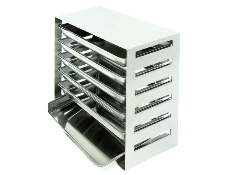 Nichrominox inox rek leeg 20,6x10,2x18,2cm A47136 img